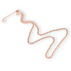 Women's 925 Sterling Silver Blossom Pumpkin Bead Ball Chain Sweater Necklace Adjustable Electroplated Floral Long Chain