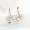 Women's 925 Sterling Silver Bow Earrings With Aaaa Zircon Inlay And Electroplated Finish Fashion Jewelry