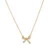 Women's Sterling Silver Bow Pendant Necklace With Electroplated Finish And Cross Chain Elegant Fashion Jewelry