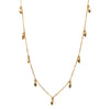 Women's Sterling Silver Chain Multipendant Clavicle Chain With Geometric Pattern Set With Precious Stones Retro Style