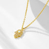 Women's 925 Sterling Silver Cross Chain Necklace With Diamond And Opal