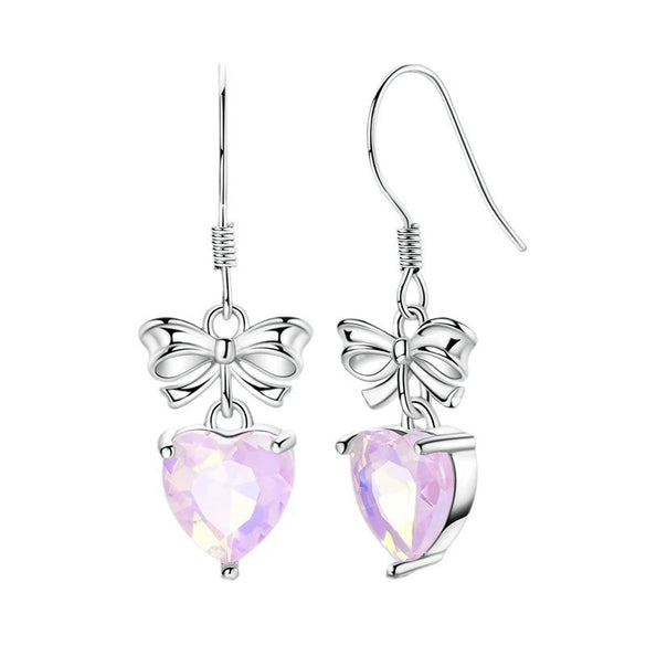 Women's 925 Sterling Silver Dream Catcher Four Leaf Clover Animal Zodiac Electroplated Earrings