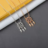 Women's 925 Sterling Silver Dream Catcher Necklace Geometric Pendant Cross Chain Electroplated Clavicle Chain Light Luxury Trendy Jewelry