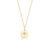 Women's Sterling Silver Eightpointed Star And Square Pendant Necklace With Diamond Design And Cross Chain Geometry Style