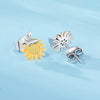 Women's 925 Sterling Silver Flower Butterfly Daisy Animal Zodiac Electroplated Earrings