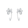 Women's 925 Sterling Silver Flower Butterfly Daisy Animal Zodiac Electroplated Earrings