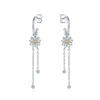 Women's 925 Sterling Silver Flower Butterfly Daisy Animal Zodiac Electroplated Earrings