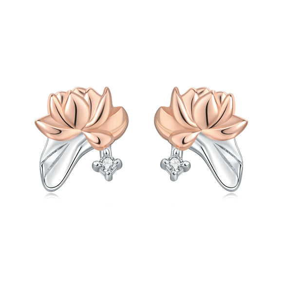 Women's 925 Sterling Silver Flower Butterfly Daisy Animal Zodiac Electroplated Earrings