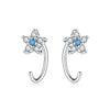 Women's 925 Sterling Silver Flower Butterfly Daisy Animal Zodiac Electroplated Earrings