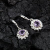 Women's 925 Sterling Silver Flower Multicolor Gemstone Necklace