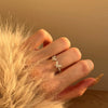 Women's 925 Sterling Silver Geometric Butterfly Opening Ring Small Fresh Electroplated Design