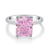 Women's 925 Sterling Silver Geometric Cut Fashion Ring