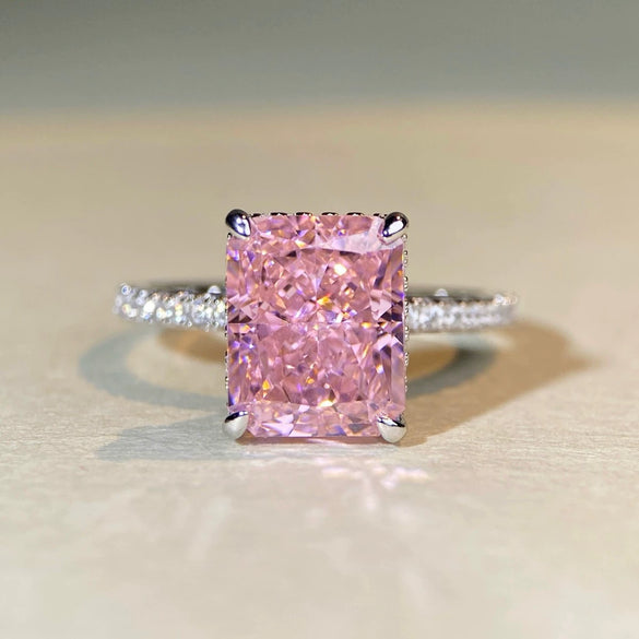 Women's 925 Sterling Silver Geometric Cut Fashion Ring