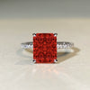 Women's 925 Sterling Silver Geometric Cut Fashion Ring