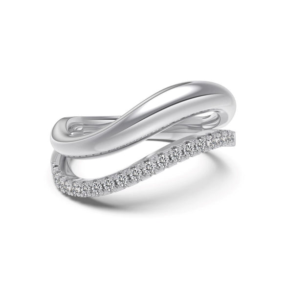 Women's 925 Sterling Silver Geometric Design Rings