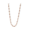 Women's 925 Sterling Silver Geometric Olive Bead Necklace With Electroplated Bamboo Chain Adjustable Fashion Necklace