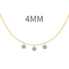 Women's 925 Sterling Silver Geometric Pendant Clavicle Chain With Electroplating