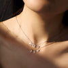 Women's 925 Sterling Silver Geometric Pendant Clavicle Chain With Electroplating