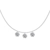 Women's 925 Sterling Silver Geometric Pendant Clavicle Chain With Electroplating