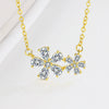 Women's 925 Sterling Silver Geometric Pendant Necklace Simple Elegant Clavicle Chain Minimalist Silver Necklace