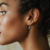 Women's 925 Sterling Silver Geometric Retro Chic Water Drop Earrings