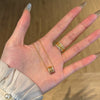 Women's 925 Sterling Silver Geometric Ring And Necklace With Electroplating Design
