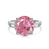 Women's 925 Sterling Silver Geometric Ring With Electroplating And Eight Heart Eight Arrows Color Zircon