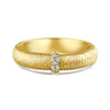 Women's 925 Sterling Silver Geometric Ring With Wiredrawing And Electroplating Craft And Microinlaid Zircon