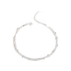 Women's 925 Sterling Silver Geometric Round Bead Layered Double Bracelet With Electroplated Finish