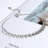 Women's 925 Sterling Silver Geometric Round Tassel Anklet Simple Fashion Anklet Foot Jewelry