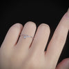 Women's 925 Sterling Silver Geometric Star Ring Electroplated Style
