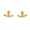 Women's 925 Sterling Silver Geometric Stud Earrings With Electroplated Finish Light Luxury Niche Design Fashion Jewelry