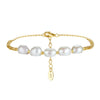 Women's 925 Sterling Silver Geometric Style Electroplated Bracelet