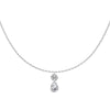 Women's 925 Sterling Silver Geometric Tassel Pendant Necklace With Electroplating And Cross Chain Style