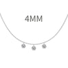 Women's 925 Sterling Silver Geometric Tassel Pendant Necklace With Electroplating And Cross Chain Style