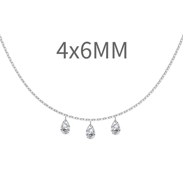 Women's 925 Sterling Silver Geometric Tassel Pendant Necklace With Electroplating And Cross Chain Style