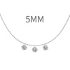 Women's 925 Sterling Silver Geometric Tassel Pendant Necklace With Electroplating And Cross Chain Style