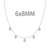Women's 925 Sterling Silver Geometric Tassel Pendant Necklace With Electroplating And Cross Chain Style