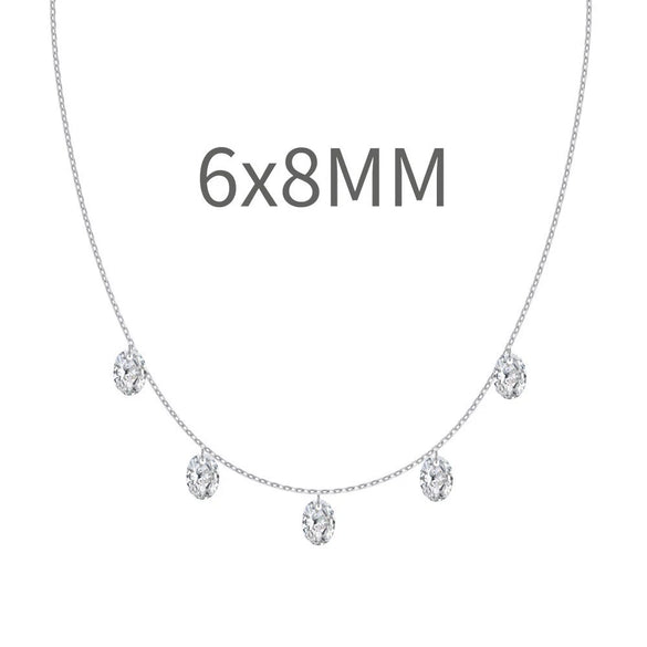 Women's 925 Sterling Silver Geometric Tassel Pendant Necklace With Electroplating And Cross Chain Style
