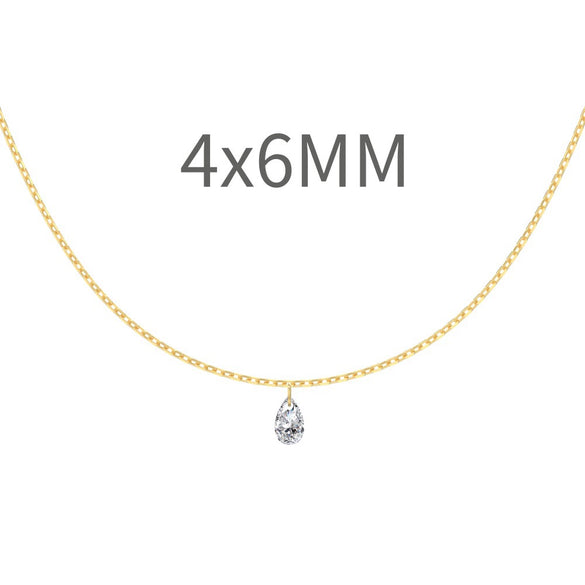 Women's 925 Sterling Silver Geometric Tassel Pendant Necklace With Electroplating And Cross Chain Style