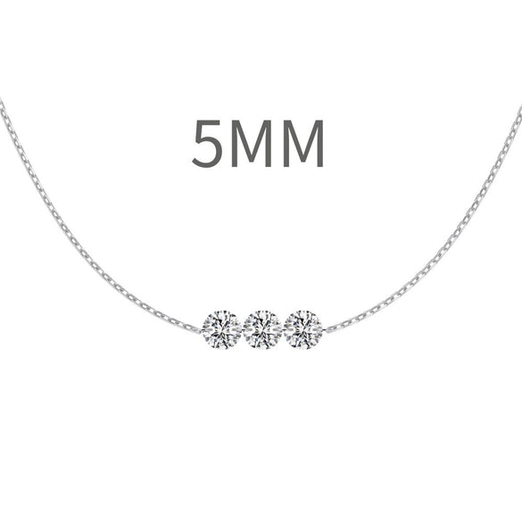 Women's 925 Sterling Silver Geometric Tassel Pendant Necklace With Electroplating And Cross Chain Style