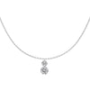 Women's 925 Sterling Silver Geometric Tassel Pendant Necklace With Electroplating And Cross Chain Style