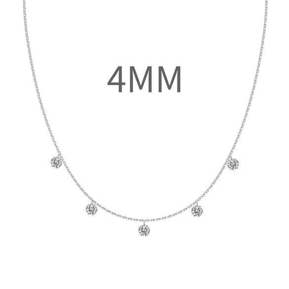 Women's 925 Sterling Silver Geometric Tassel Pendant Necklace With Electroplating And Cross Chain Style