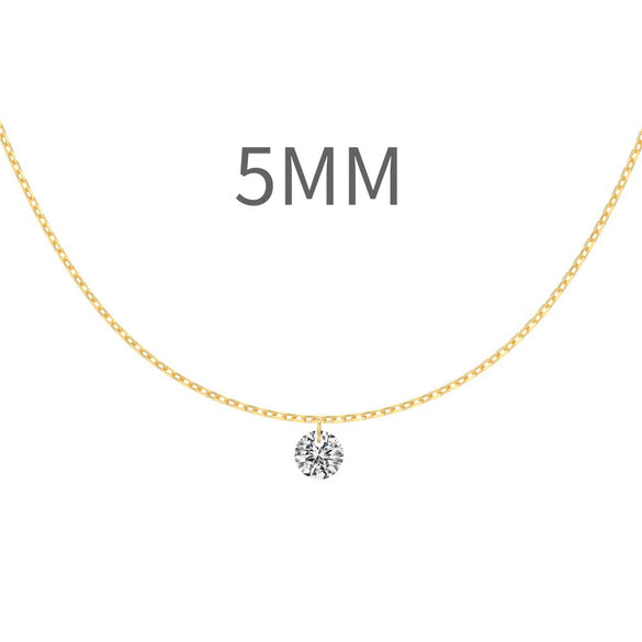 Women's 925 Sterling Silver Geometric Tassel Pendant Necklace With Electroplating And Cross Chain Style