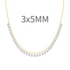Women's 925 Sterling Silver Geometric Tassel Pendant Necklace With Electroplating And Cross Chain Style