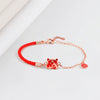 Women's 925 Sterling Silver Geometric Tiger Bracelet Electroplated Silver Chain Bracelet