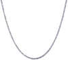 Women's Sterling Silver Gypsophila Necklace With Geometric Design And Electroplated Finish Delicate Clavicle Chain Jewelry