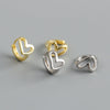 Women's 925 Sterling Silver Heart Shaped Earrings With Fine Craftsmanship Fashion Expression Style