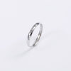 Women's Sterling Silver Inspirational Motto Open Ring With Adjustable Fit And Electroplated Finish