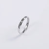 Women's Sterling Silver Inspirational Motto Open Ring With Adjustable Fit And Electroplated Finish